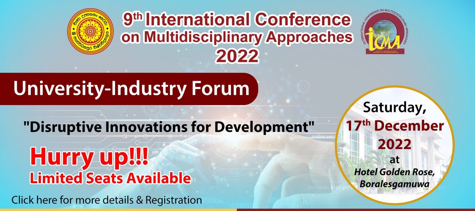 International Conference on Multidisciplinary Approaches iCMA